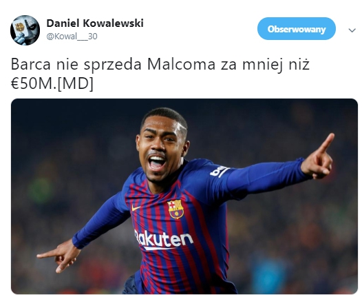 ''MD'': Barcelona WYCENIŁA Malcoma!